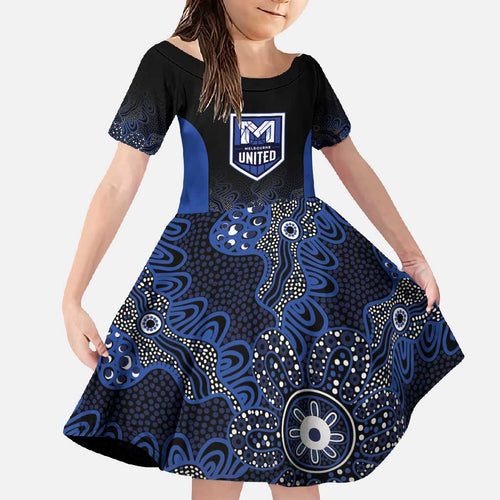 Basketball Custom Melbourne Family Matching Off Shoulder Maxi Dress and Hawaiian Shirt Simple Australian Dot Art - Aussie Hoodie