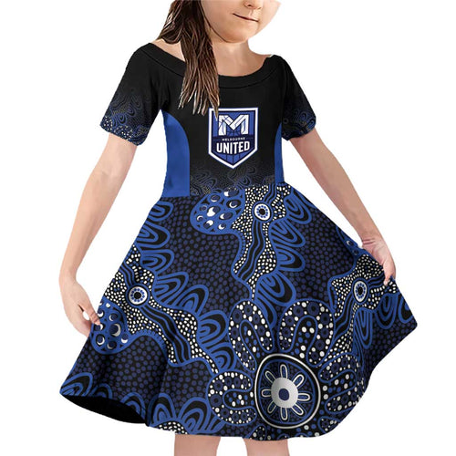 Basketball Custom Melbourne Family Matching Off Shoulder Short Dress and Hawaiian Shirt Simple Australian Dot Art - Aussie Hoodie