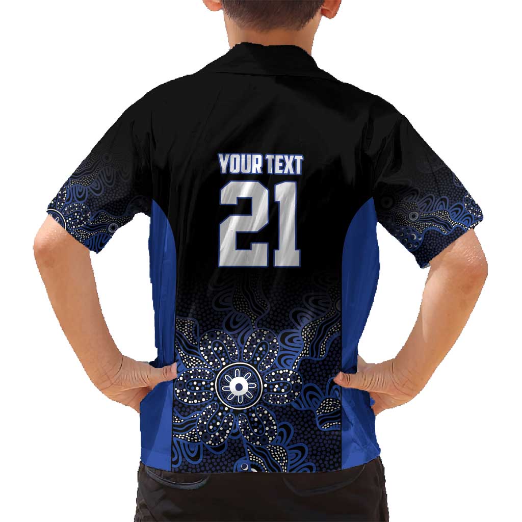 Basketball Custom Melbourne Family Matching Puletasi and Hawaiian Shirt Simple Australian Dot Art - Aussie Hoodie