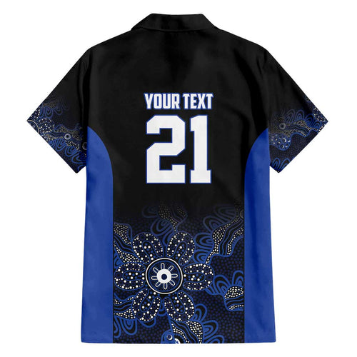Basketball Custom Melbourne Family Matching Puletasi and Hawaiian Shirt Simple Australian Dot Art - Aussie Hoodie