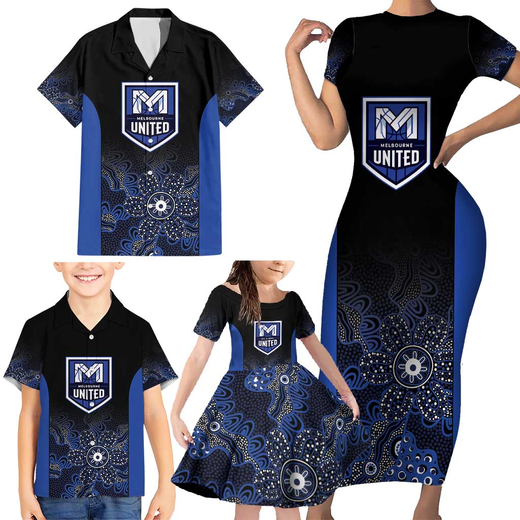 Basketball Custom Melbourne Family Matching Short Sleeve Bodycon Dress and Hawaiian Shirt Simple Australian Dot Art - Aussie Hoodie