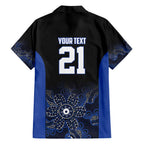 Basketball Custom Melbourne Family Matching Short Sleeve Bodycon Dress and Hawaiian Shirt Simple Australian Dot Art - Aussie Hoodie