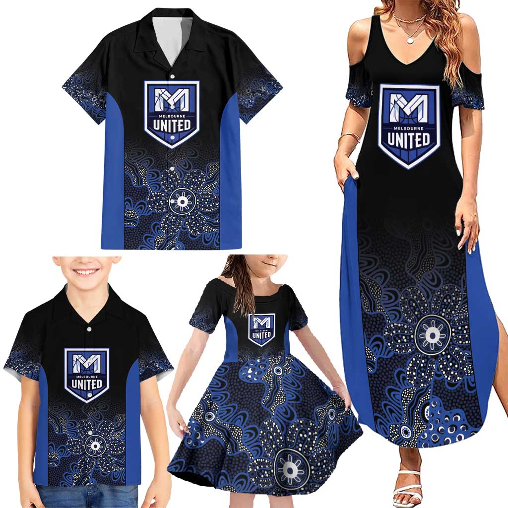 Basketball Custom Melbourne Family Matching Summer Maxi Dress and Hawaiian Shirt Simple Australian Dot Art - Aussie Hoodie