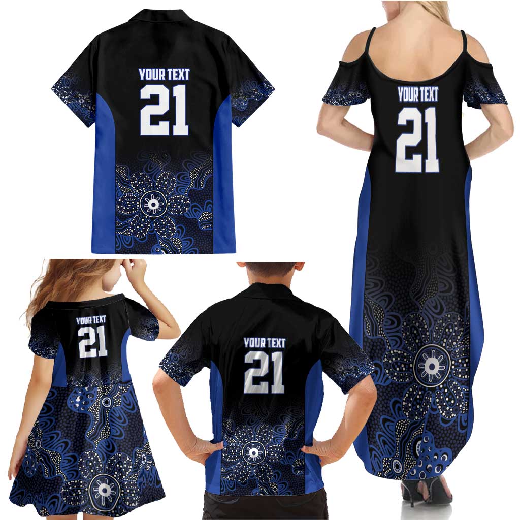 Basketball Custom Melbourne Family Matching Summer Maxi Dress and Hawaiian Shirt Simple Australian Dot Art - Aussie Hoodie