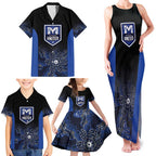 Basketball Custom Melbourne Family Matching Tank Maxi Dress and Hawaiian Shirt Simple Australian Dot Art - Aussie Hoodie