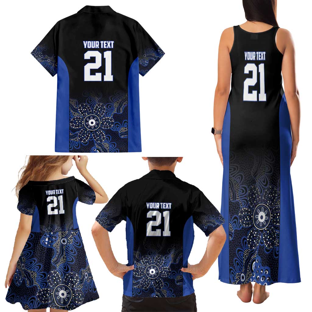 Basketball Custom Melbourne Family Matching Tank Maxi Dress and Hawaiian Shirt Simple Australian Dot Art - Aussie Hoodie