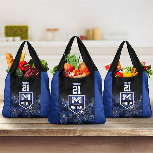 Basketball Custom Melbourne Grocery Bag Simple Australian Dot Art - Aussie Hoodie
