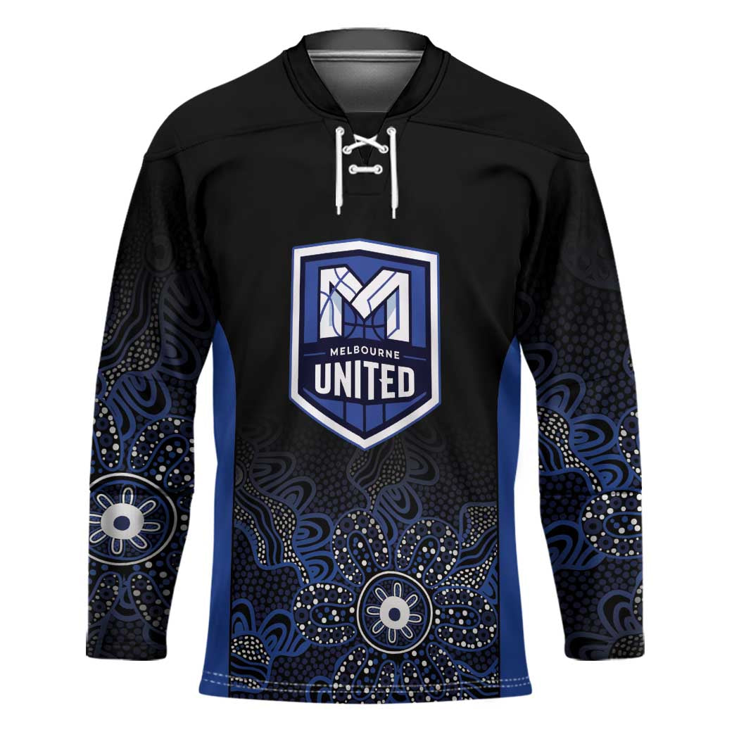 Basketball Custom Melbourne Hockey Jersey Simple Australian Dot Art - Aussie Hoodie