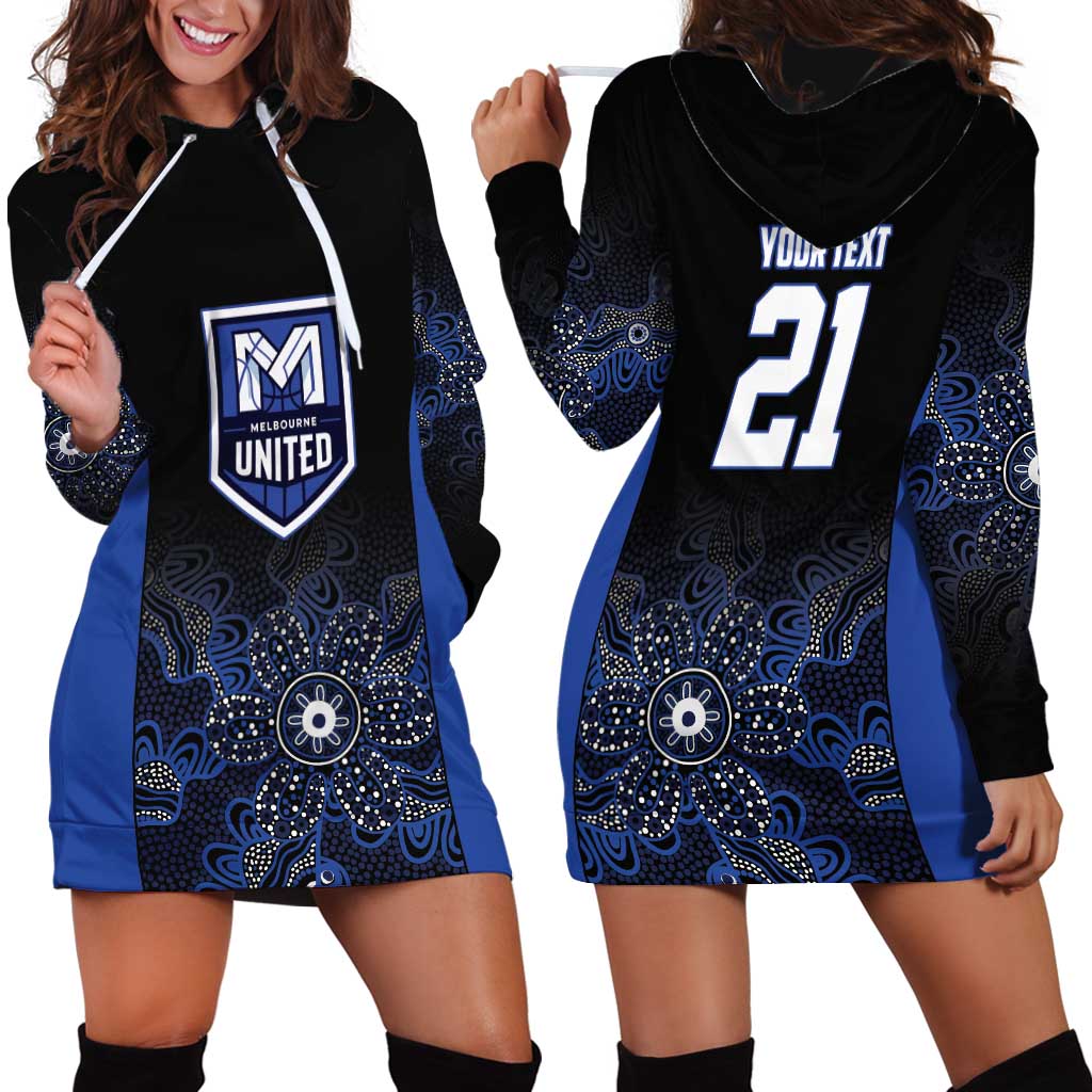 Basketball Custom Melbourne Hoodie Dress Simple Australian Dot Art - Aussie Hoodie