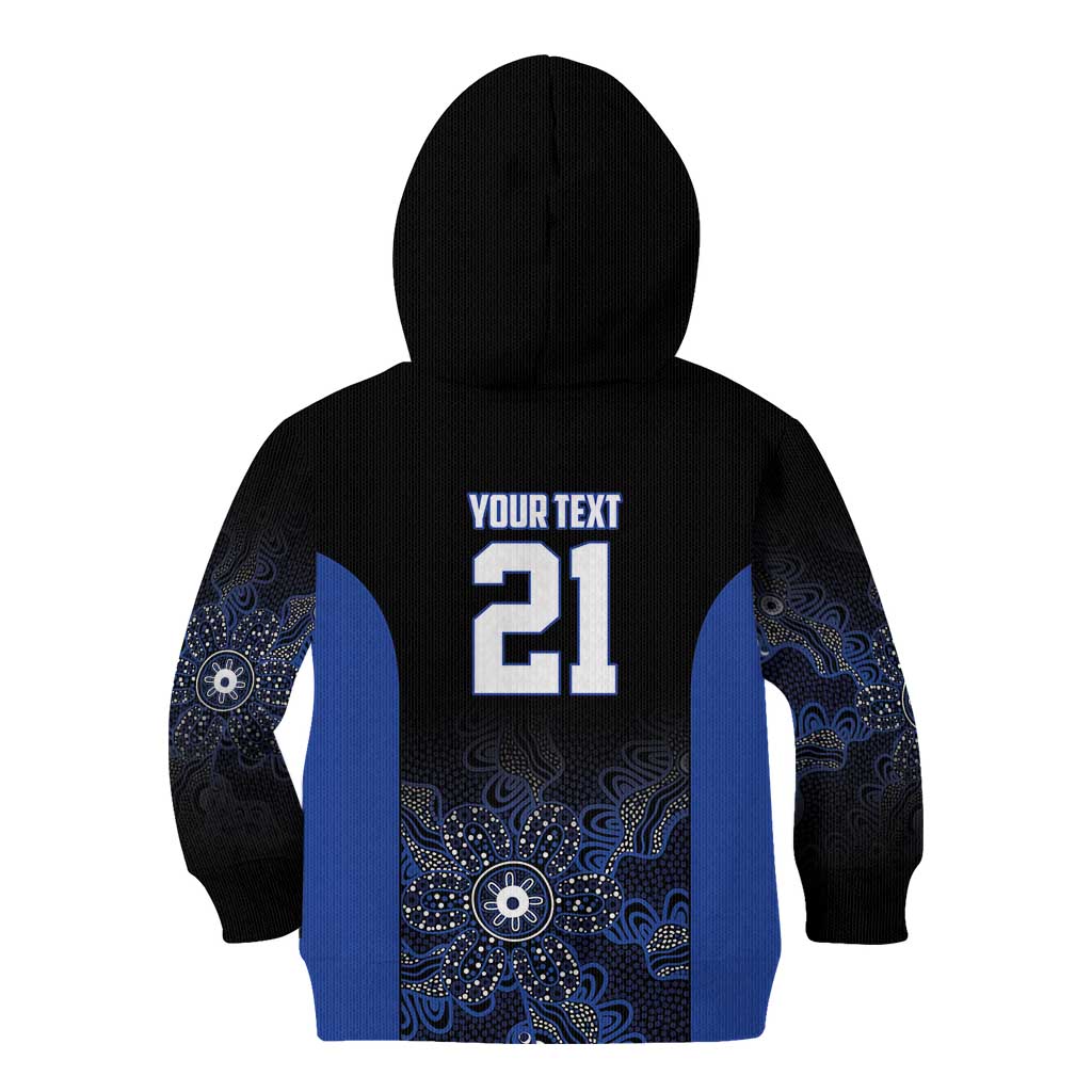 Basketball Custom Melbourne Kid Hoodie Simple Australian Dot Art - Aussie Hoodie