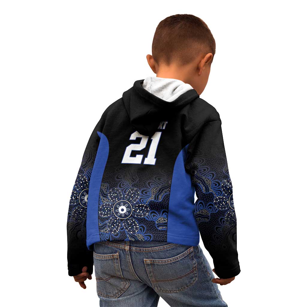 Basketball Custom Melbourne Kid Hoodie Simple Australian Dot Art - Aussie Hoodie