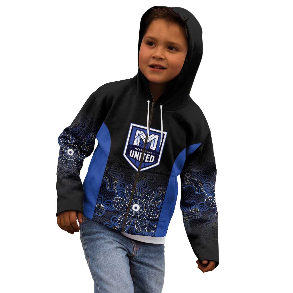 Basketball Custom Melbourne Kid Hoodie Simple Australian Dot Art - Aussie Hoodie