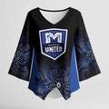 Basketball Custom Melbourne Kimono Sleeve Blouse Simple Australian Dot Art - Aussie Hoodie