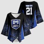 Basketball Custom Melbourne Kimono Sleeve Blouse Simple Australian Dot Art - Aussie Hoodie