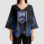Basketball Custom Melbourne Kimono Sleeve Blouse Simple Australian Dot Art - Aussie Hoodie