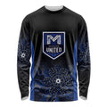 Basketball Custom Melbourne Long Sleeve Shirt Simple Australian Dot Art - Aussie Hoodie