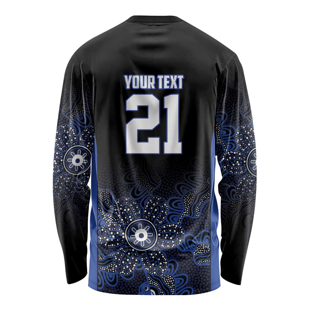 Basketball Custom Melbourne Long Sleeve Shirt Simple Australian Dot Art - Aussie Hoodie