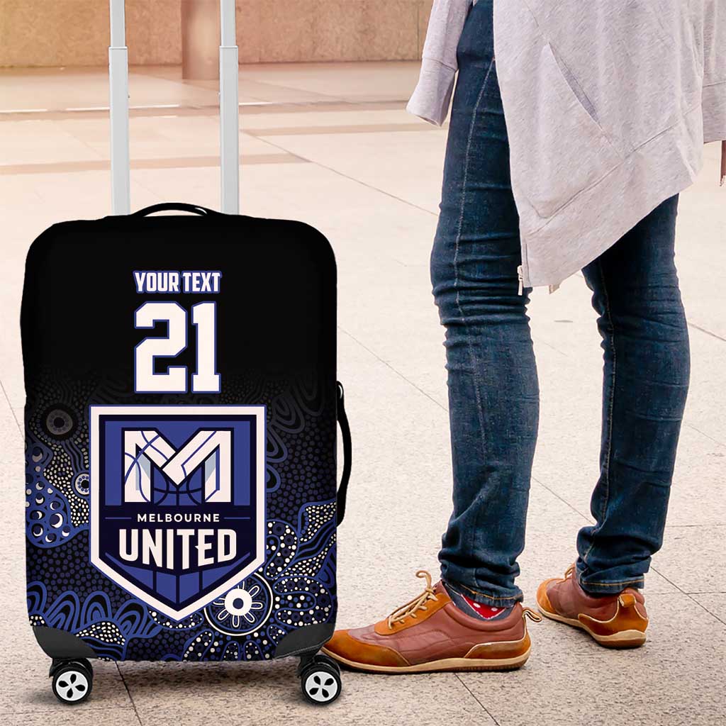 Basketball Custom Melbourne Luggage Cover Simple Australian Dot Art - Aussie Hoodie
