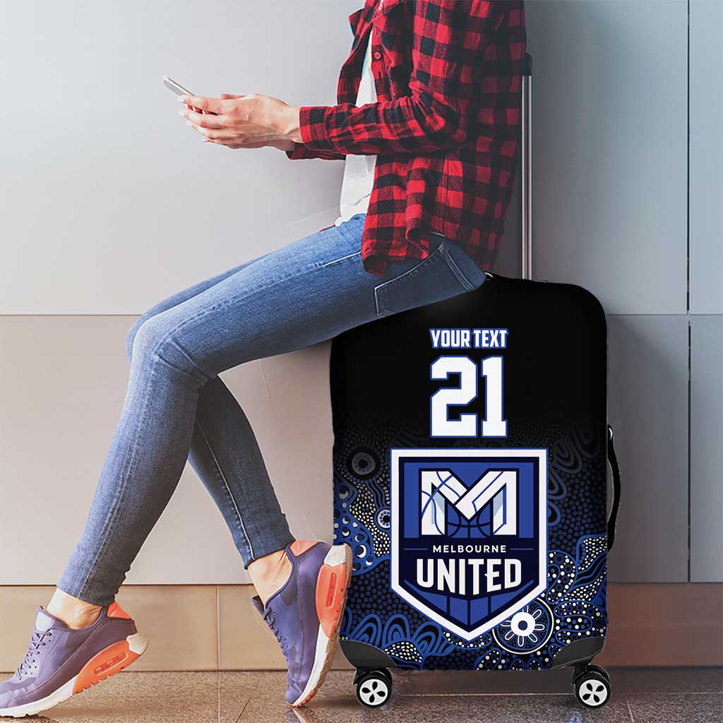 Basketball Custom Melbourne Luggage Cover Simple Australian Dot Art - Aussie Hoodie