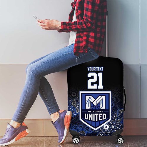 Basketball Custom Melbourne Luggage Cover Simple Australian Dot Art - Aussie Hoodie