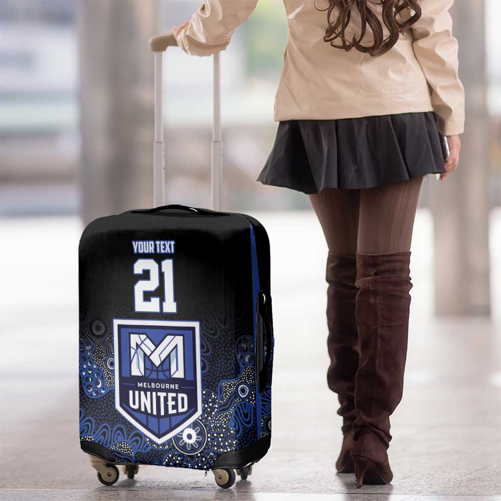 Basketball Custom Melbourne Luggage Cover Simple Australian Dot Art - Aussie Hoodie
