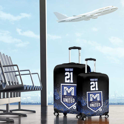 Basketball Custom Melbourne Luggage Cover Simple Australian Dot Art - Aussie Hoodie