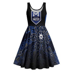 Basketball Custom Melbourne Midi Dress Simple Australian Dot Art - Aussie Hoodie