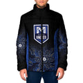 Basketball Custom Melbourne Padded Jacket Simple Australian Dot Art - Aussie Hoodie