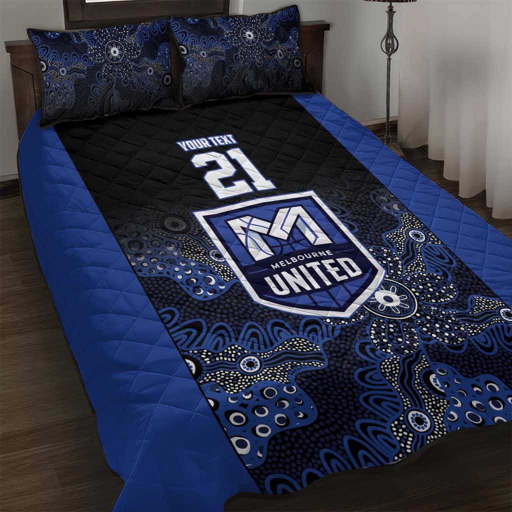 Basketball Custom Melbourne Quilt Bed Set Simple Australian Dot Art - Aussie Hoodie