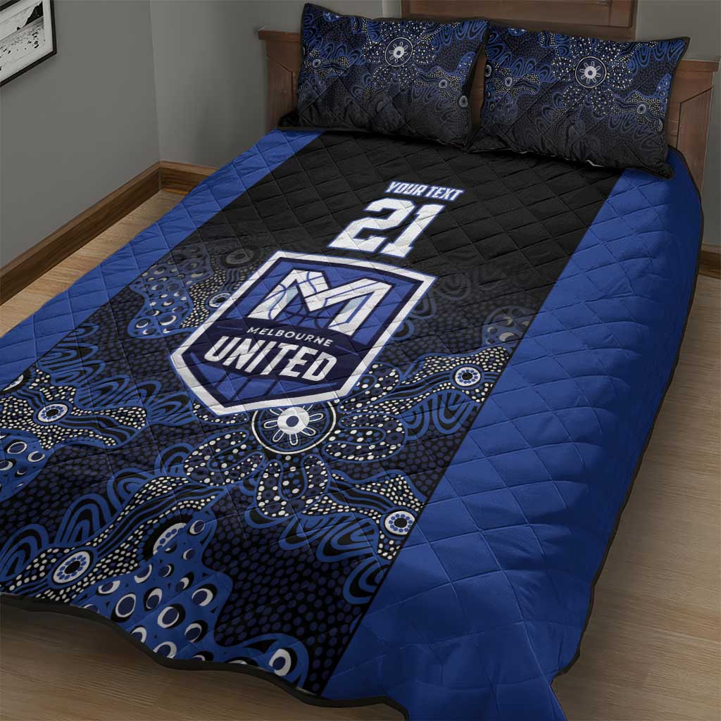 Basketball Custom Melbourne Quilt Bed Set Simple Australian Dot Art - Aussie Hoodie