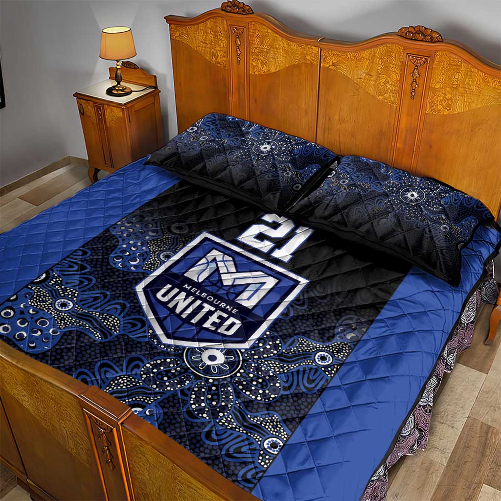 Basketball Custom Melbourne Quilt Bed Set Simple Australian Dot Art - Aussie Hoodie