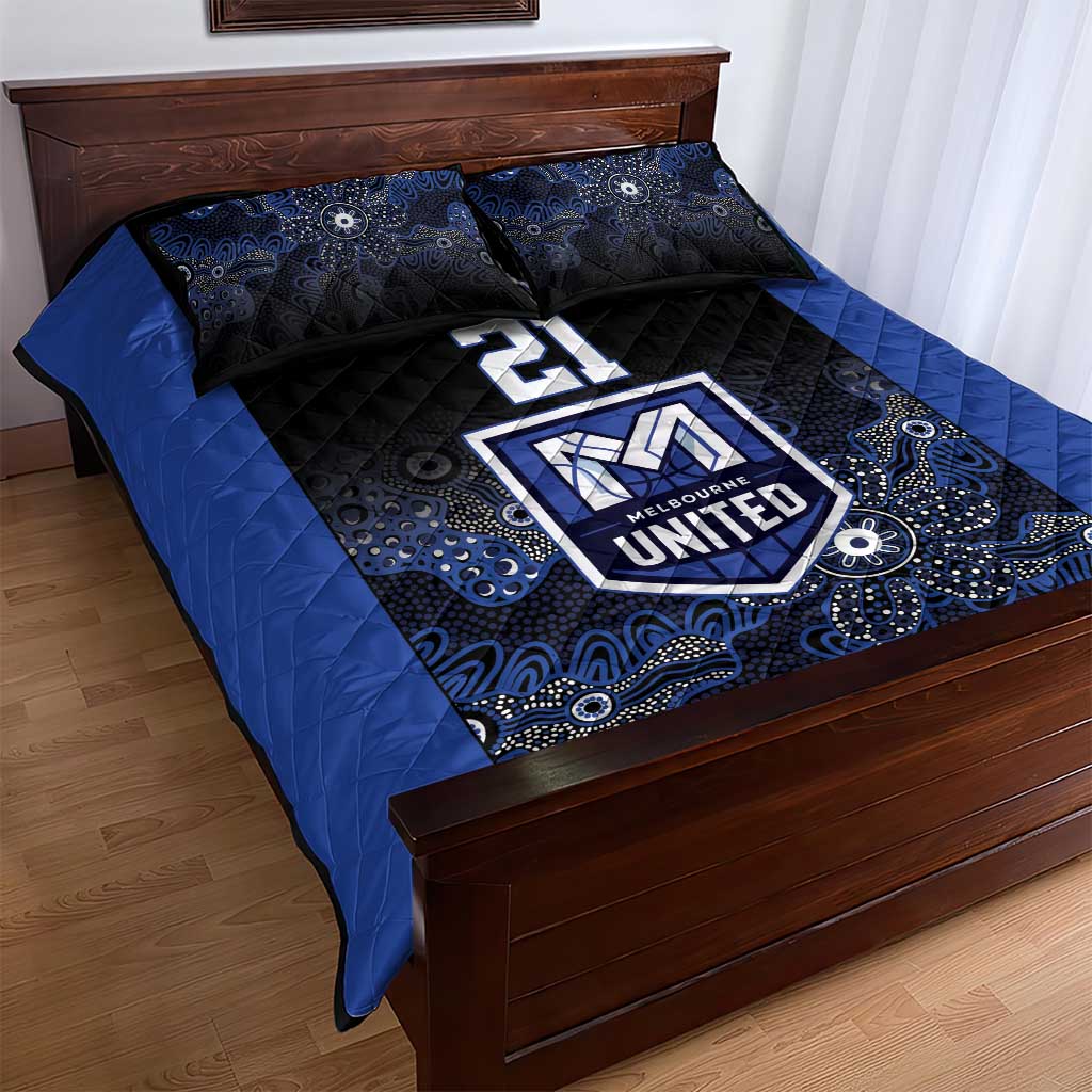 Basketball Custom Melbourne Quilt Bed Set Simple Australian Dot Art - Aussie Hoodie