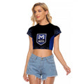 Basketball Custom Melbourne Raglan Cropped T Shirt Simple Australian Dot Art - Aussie Hoodie