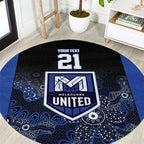 Basketball Custom Melbourne Round Carpet Simple Australian Dot Art - Aussie Hoodie