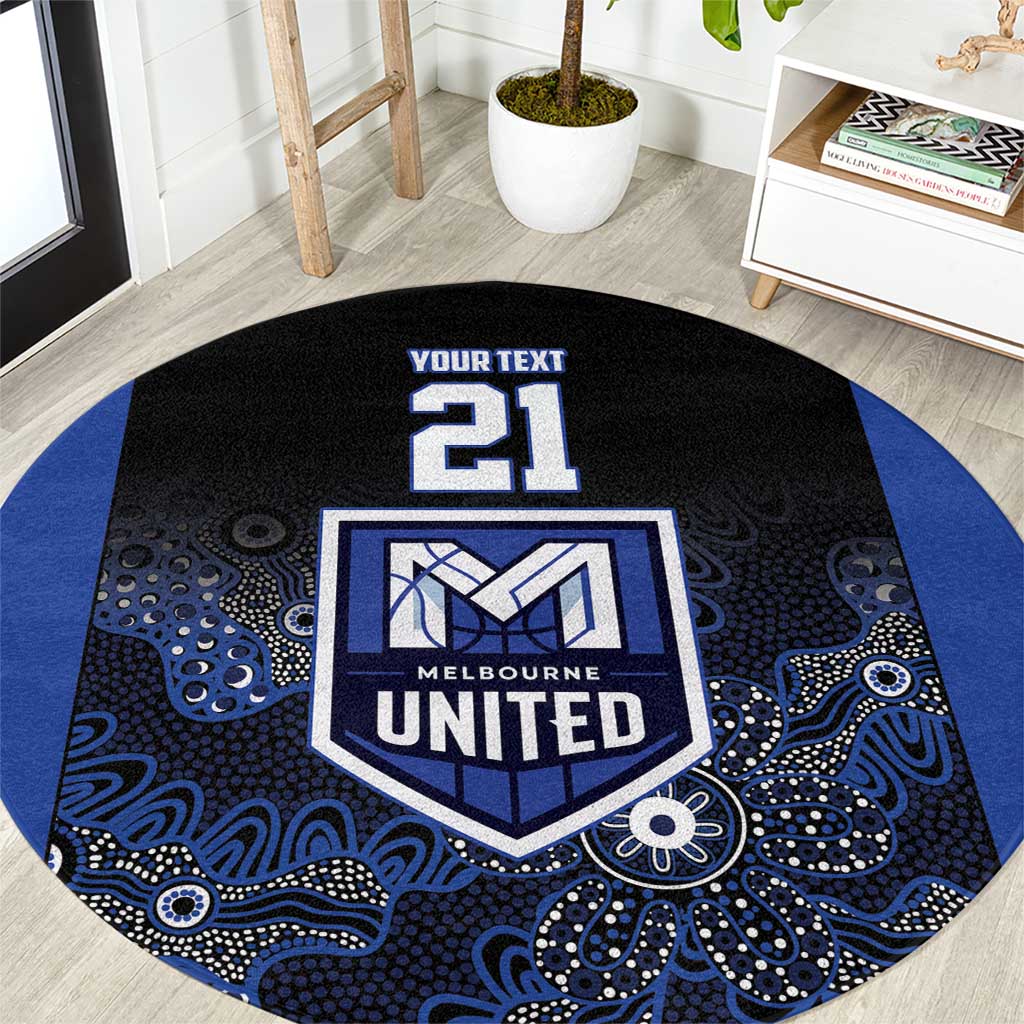 Basketball Custom Melbourne Round Carpet Simple Australian Dot Art - Aussie Hoodie