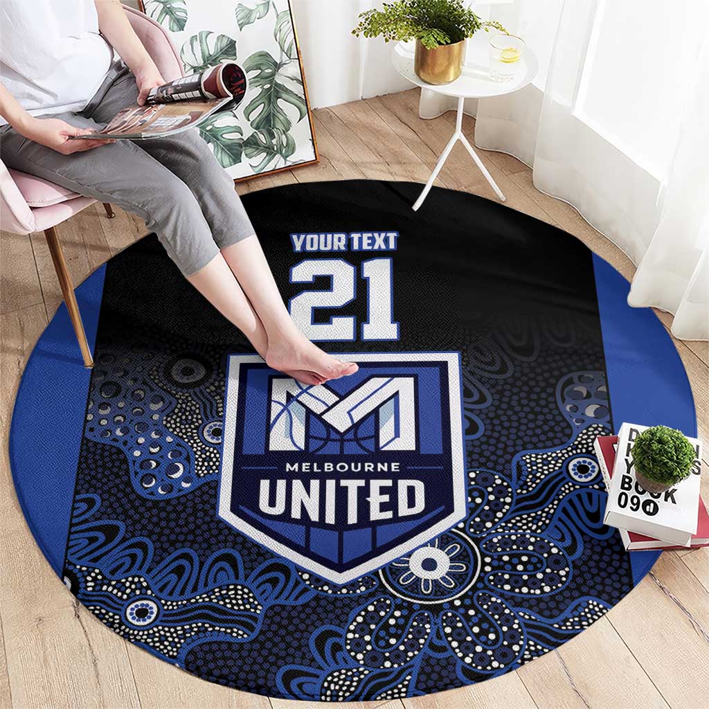 Basketball Custom Melbourne Round Carpet Simple Australian Dot Art - Aussie Hoodie