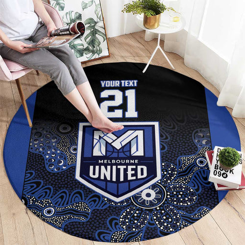 Basketball Custom Melbourne Round Carpet Simple Australian Dot Art - Aussie Hoodie