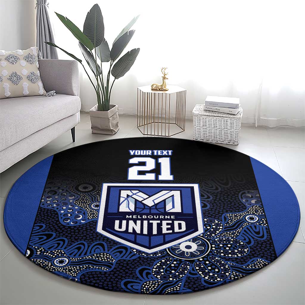 Basketball Custom Melbourne Round Carpet Simple Australian Dot Art - Aussie Hoodie