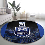 Basketball Custom Melbourne Round Carpet Simple Australian Dot Art - Aussie Hoodie