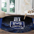 Basketball Custom Melbourne Round Carpet Simple Australian Dot Art - Aussie Hoodie