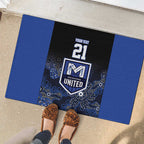 Basketball Custom Melbourne Rubber Doormat Simple Australian Dot Art - Aussie Hoodie