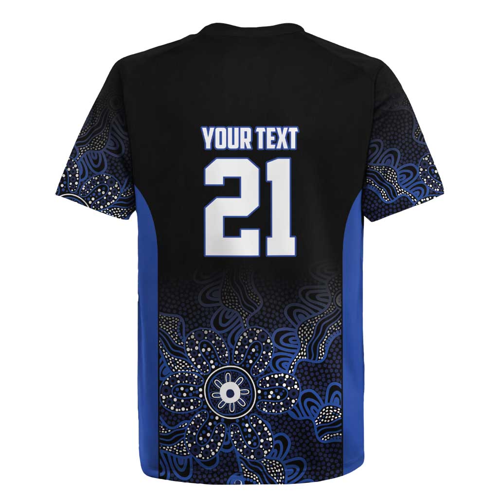 Basketball Custom Melbourne Rugby Jersey Simple Australian Dot Art - Aussie Hoodie