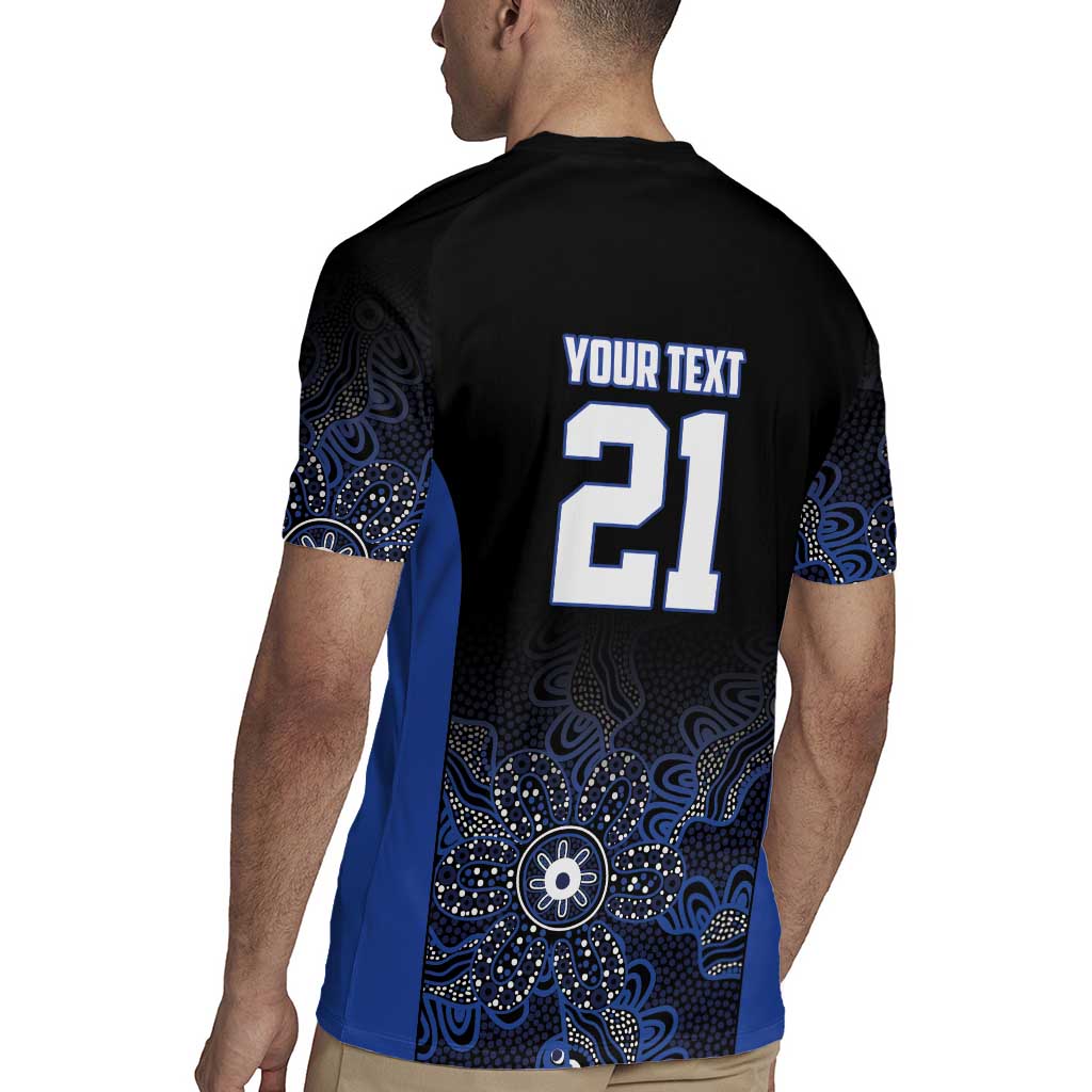 Basketball Custom Melbourne Rugby Jersey Simple Australian Dot Art - Aussie Hoodie
