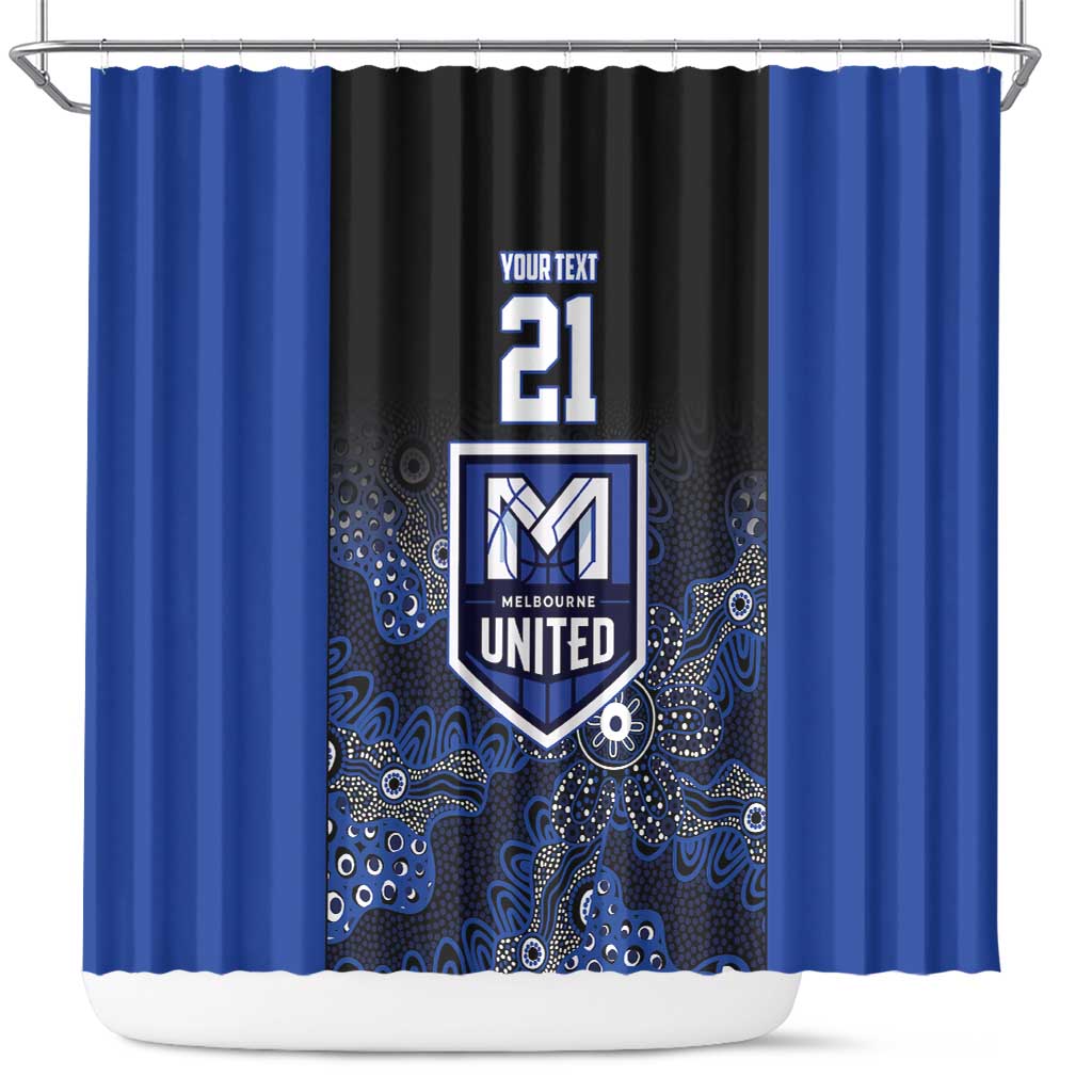 Basketball Custom Melbourne Shower Curtain Simple Australian Dot Art - Aussie Hoodie