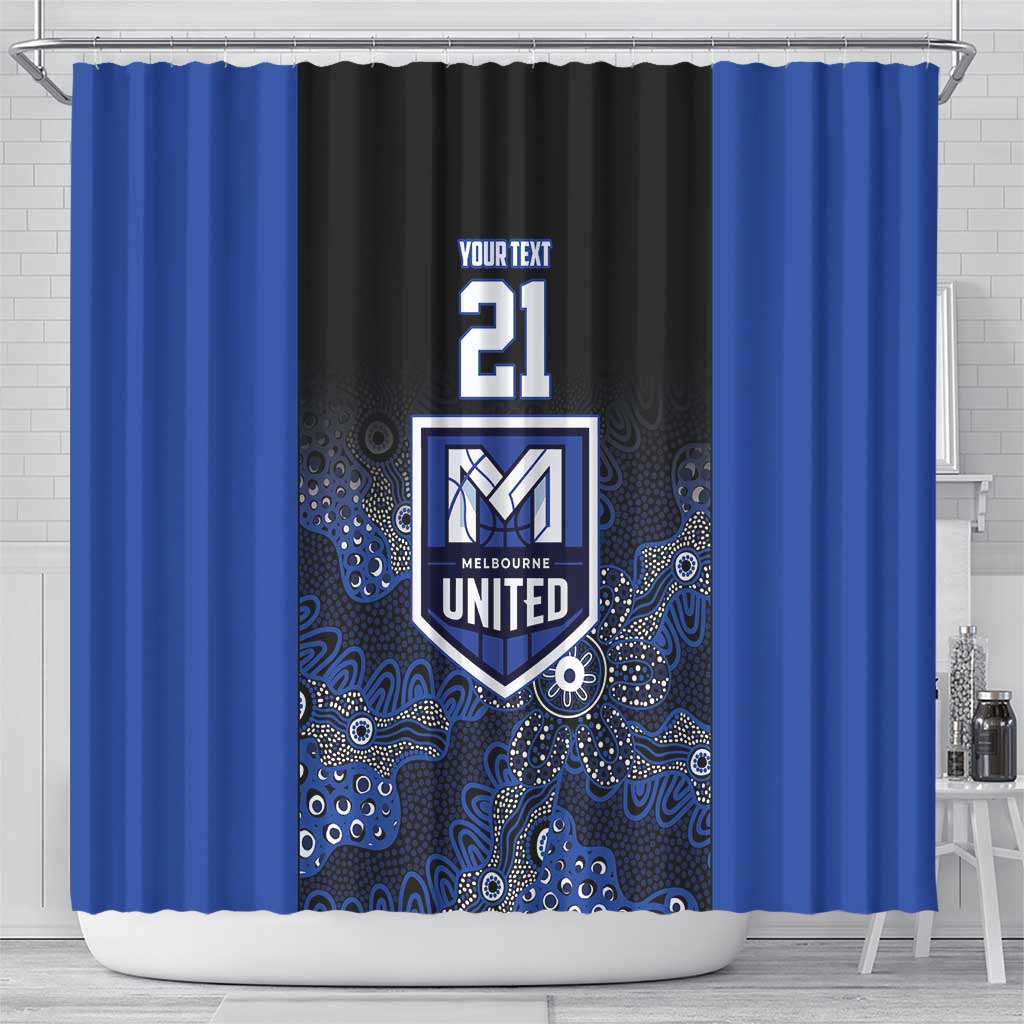 Basketball Custom Melbourne Shower Curtain Simple Australian Dot Art - Aussie Hoodie