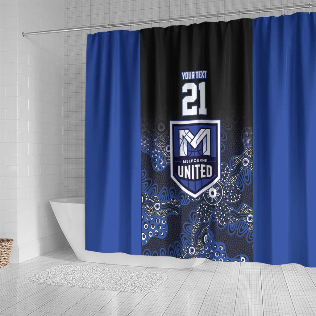 Basketball Custom Melbourne Shower Curtain Simple Australian Dot Art - Aussie Hoodie