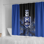 Basketball Custom Melbourne Shower Curtain Simple Australian Dot Art - Aussie Hoodie