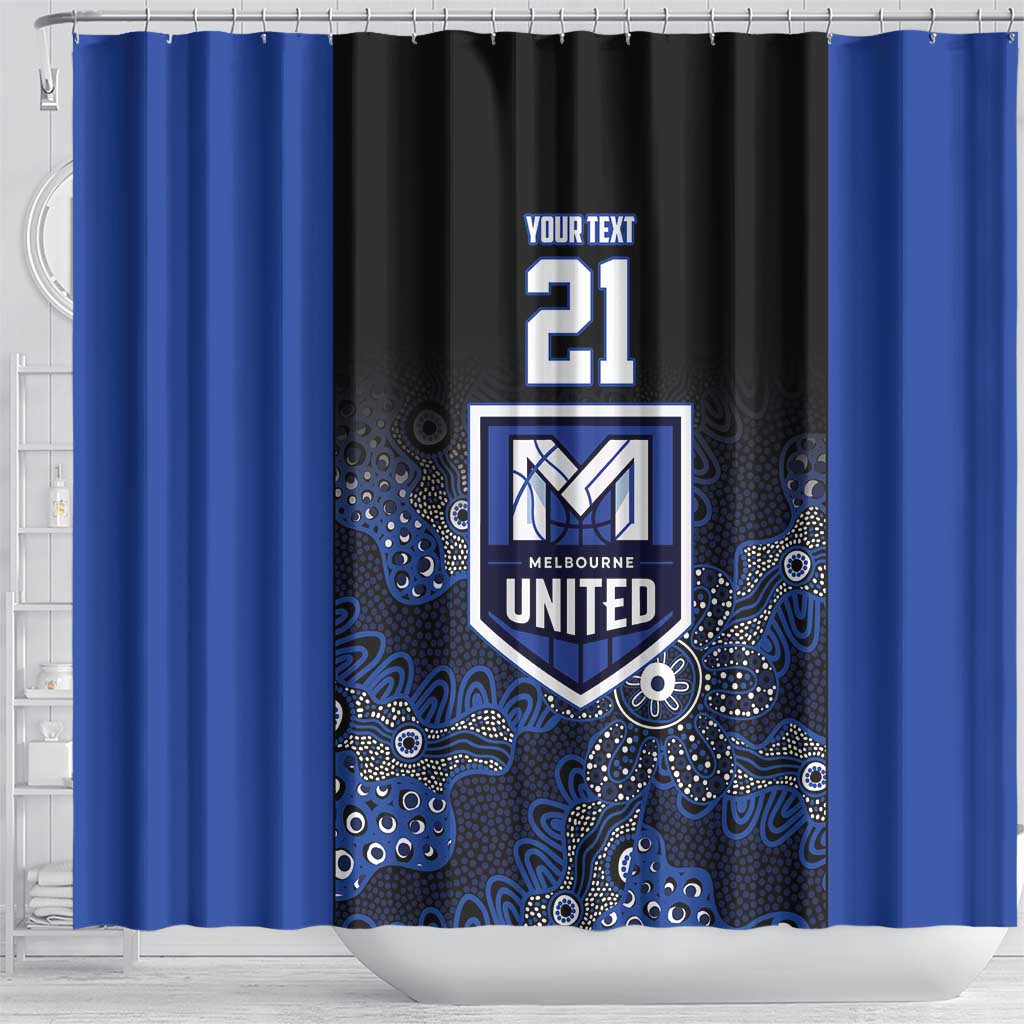 Basketball Custom Melbourne Shower Curtain Simple Australian Dot Art - Aussie Hoodie