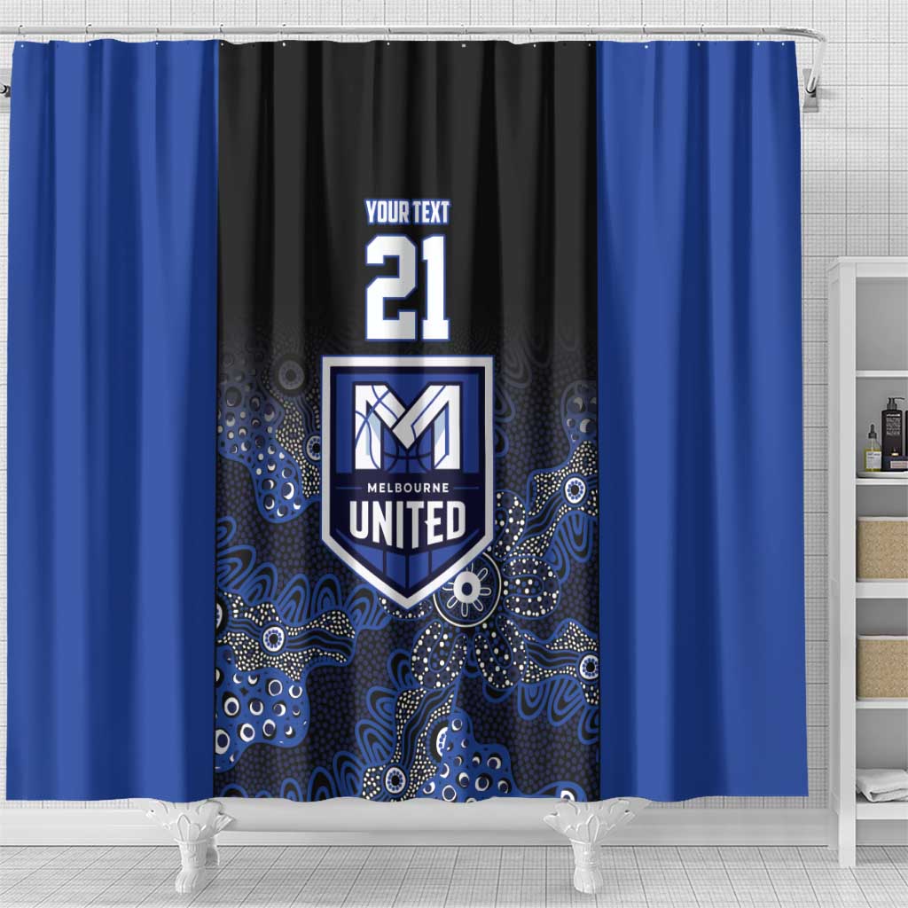 Basketball Custom Melbourne Shower Curtain Simple Australian Dot Art - Aussie Hoodie