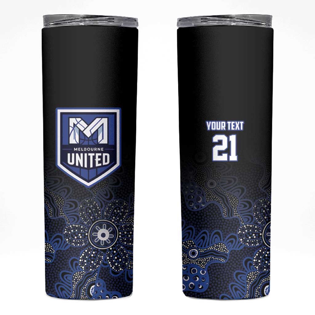Basketball Custom Melbourne Skinny Tumbler Simple Australian Dot Art - Aussie Hoodie